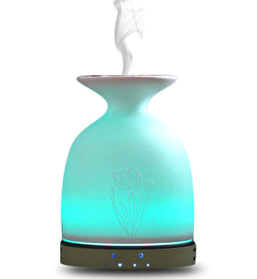200ml Essential Oil Diffuser Aromatherapy Diffuser Ultrasonic Humidifier 7 LED Color Moon Light 2