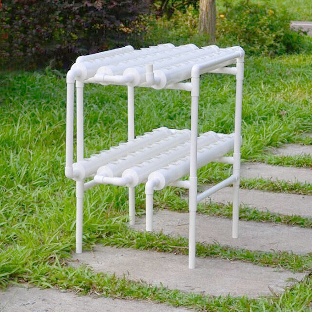 2 Layer 72 Holes Vertical Hydroponic Piping Site Grow Kit Ebb Flow DWC Deep Water Culture Pipe System DWC 3 2 Layer 72 Holes Vertical Hydroponic Piping Site Grow Kit Ebb Flow DWC Deep Water Culture Pipe System DWC - Image 3