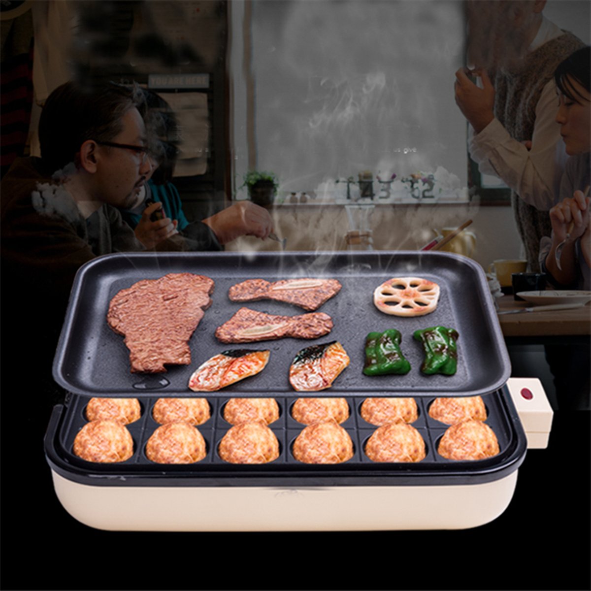 EUPA 24 Holes Takoyaki Grill Pan Plate Cooking Octopus Ball Kitchen Maker Baking Mold 12 EUPA 24 Holes Takoyaki Grill Pan Plate Cooking Octopus Ball Kitchen Maker Baking Mold - Image 12