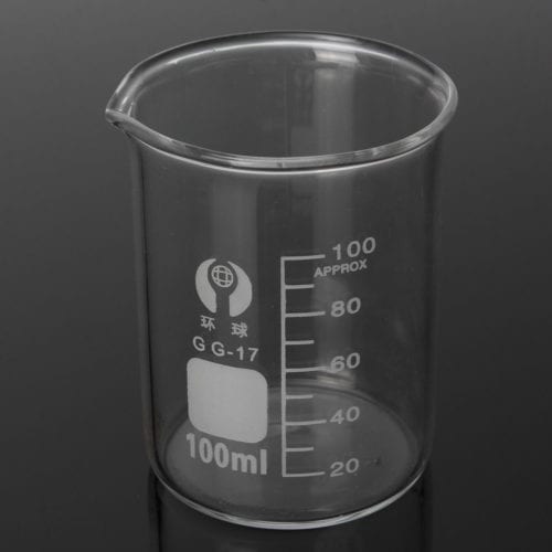 5Pcs 5ml 10ml 25ml 50ml 100ml Beaker Set Graduated Borosilicate Glass Beaker Volumetric Measuring Laboratory Glassware 3