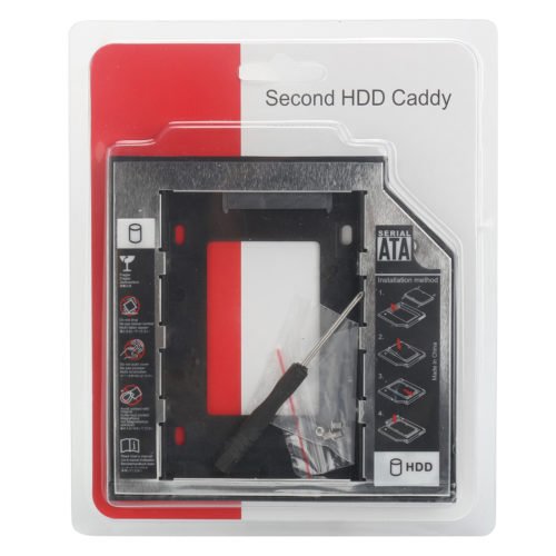 2nd HDD SSD Hard Drive Caddy for IBM Lenovo Thinkpad T430 T430i W530 T530 T530i 6