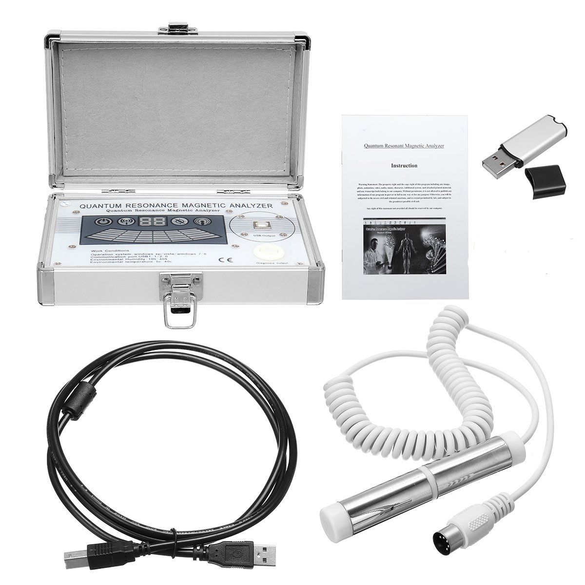 USB Quantum Magnetic Resonance Health Body Analyzer English Massage Therapy Device 1