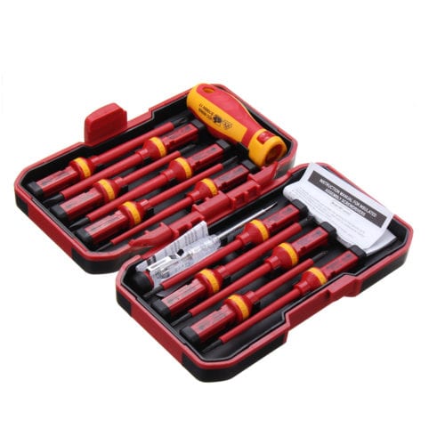13Pcs 1000V Electronic Insulated Screwdriver Set Phillips Slotted Torx CR-V Screwdriver Repair Tools 4