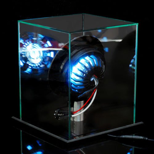 MK1 Aluminum Alloy Tony 1:1 Arc Reactor DIY Model Kit LED Chest Lamp USB Movie Props Gifts Science Toy 9