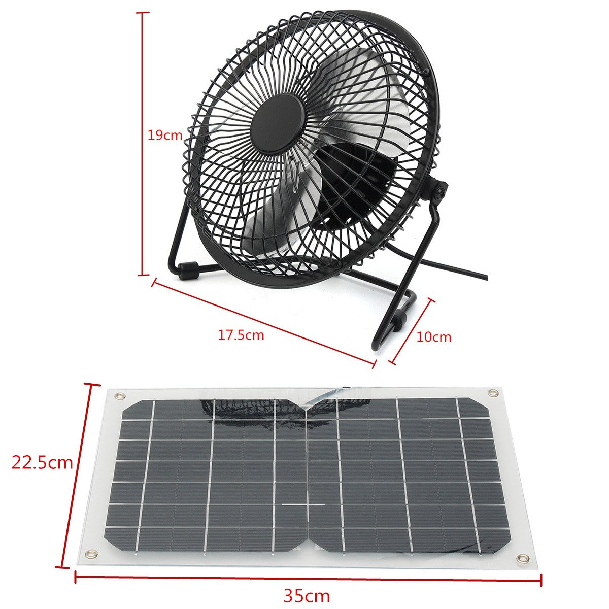 10W USB Solar Panel Powered Mini Fan Waterproof Portable Ventilation Hot Summer Cooling Fan 12 10W USB Solar Panel Powered Mini Fan Waterproof Portable Ventilation Hot Summer Cooling Fan - Image 12