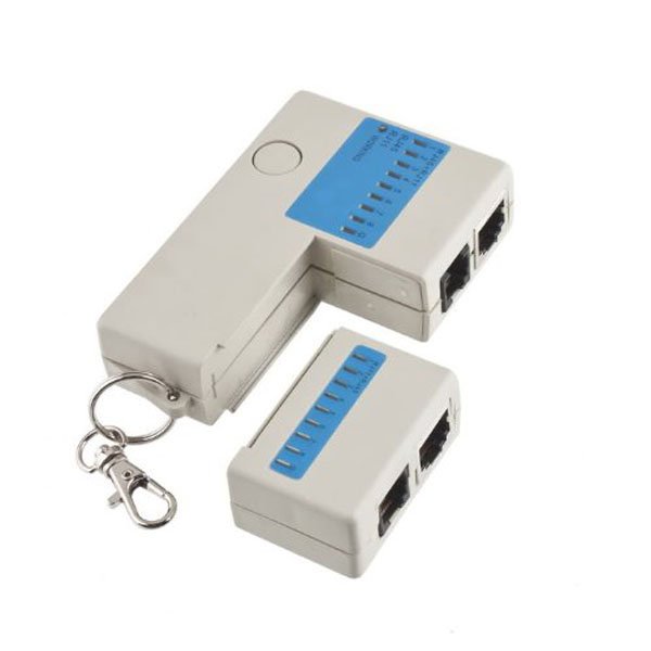 Mini RJ45 RJ11 Cat5 Network LAN Cable Tester White 1 Mini RJ45 RJ11 Cat5 Network LAN Cable Tester White