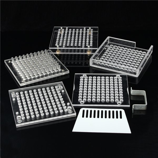 6Pcs Plexiglass 100 Holes Capsule Filler Capsule Filling Machine Tool 10 6Pcs Plexiglass 100 Holes Capsule Filler Capsule Filling Machine Tool - Image 10
