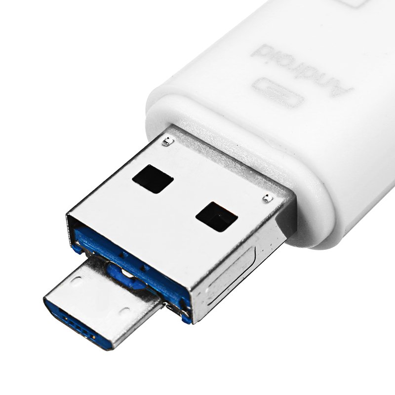 Universal 5-in-1 OTG Card Reader Micro USB Type-c TF Card Reader For Phone Computer Memory Card White 3 Universal 5-in-1 OTG Card Reader Micro USB Type-c TF Card Reader For Phone Computer Memory Card White - Image 3