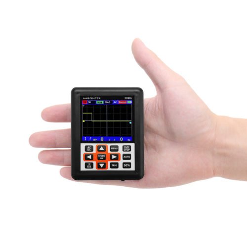 DSO338 Handheld Oscilloscope 30MHz Bandwidth 200M Sampling Rate 2.4 Inch IPS Screen 320*240 Resolution Technology Built-in 64M Storage Built-in 3000m 6