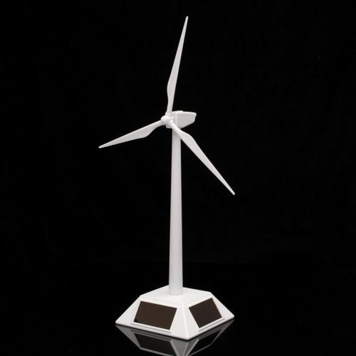 Plastic Solar Powered Windmill Wind Mill Turbine Teaching Tool & Desktop Display Tray Holder 2