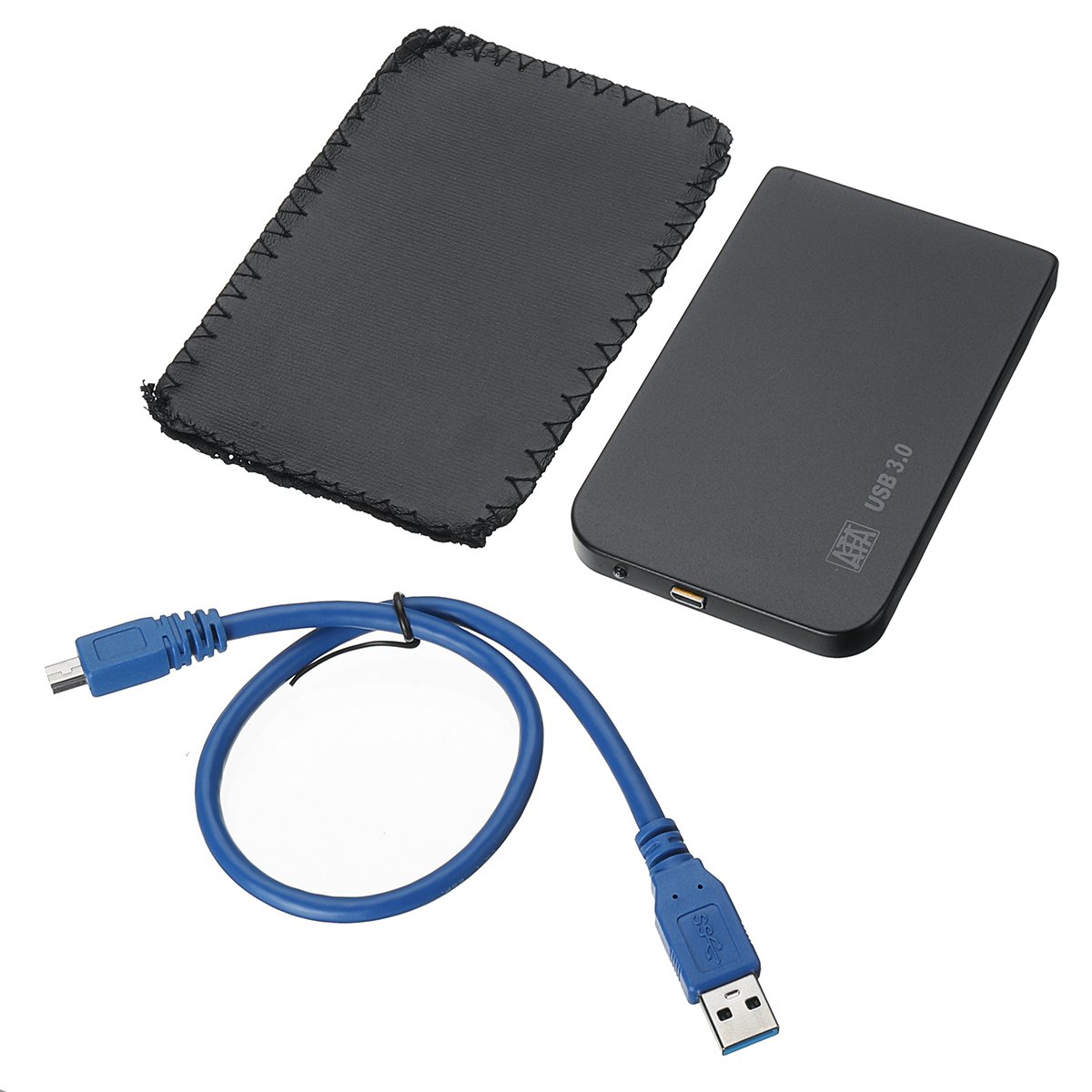 USB 3.0 SATA 2.5inch External HDD SSD Hard Drive Enclosure with Storage Bag 1