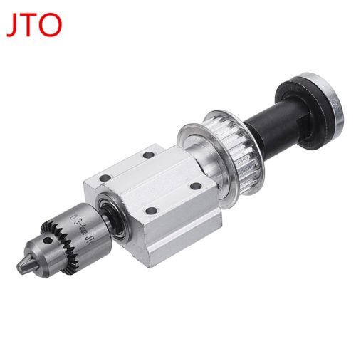 Machifit No Power Spindle Assembly Small Lathe Accessories Trimming Belt JTO/B10/B12/B16 Drill Chuck Set 15