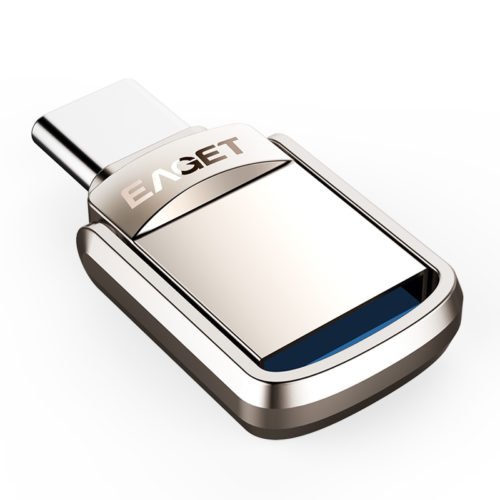 EAGET CU20 USB3.0 Type-C Pendrive USB OTG Type C 16GB 32GB 64GB Metal USB Flash Drive Dual Plug 2