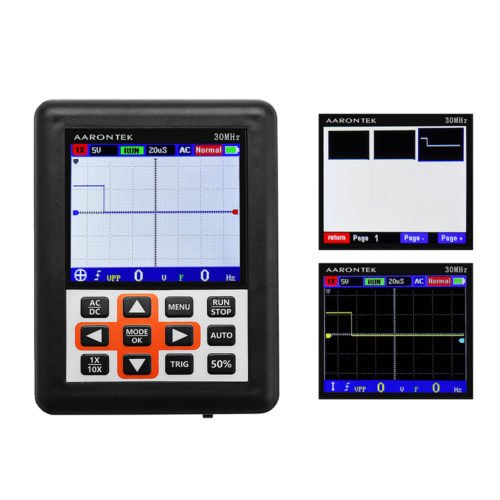DSO338 Handheld Oscilloscope 30MHz Bandwidth 200M Sampling Rate 2.4 Inch IPS Screen 320*240 Resolution Technology Built-in 64M Storage Built-in 3000m 4