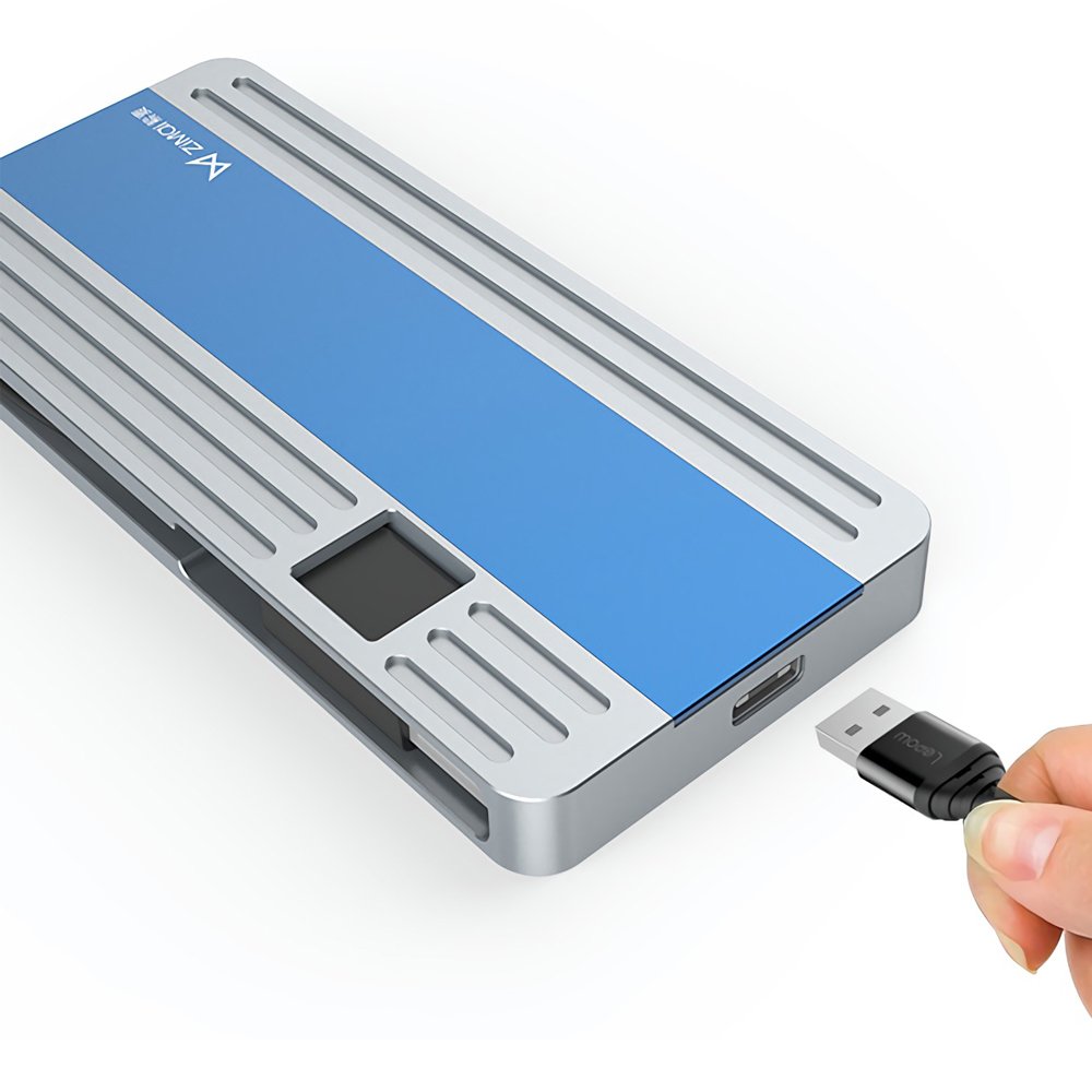 MaiBenBen F2 Aluminum Alloy Type-C USB 3.0 to M.2 NGFF 2232 2242 2260 SSD Hard Drive Enclosure 2 MaiBenBen F2 Aluminum Alloy Type-C USB 3.0 to M.2 NGFF 2232 2242 2260 SSD Hard Drive Enclosure - Image 2