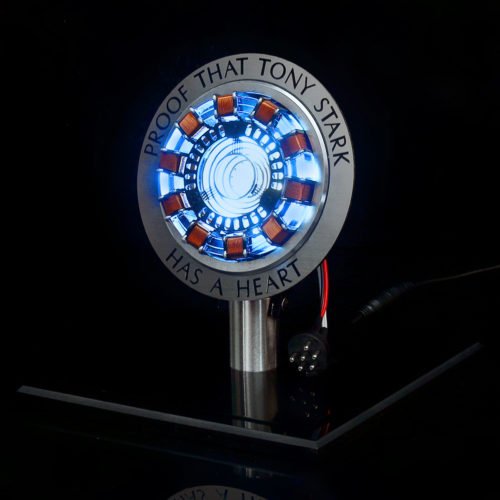 MK1 Aluminum Alloy Tony 1:1 Arc Reactor DIY Model Kit LED Chest Lamp USB Movie Props Gifts Science Toy 7