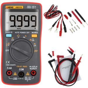 ANENG AN8008 True RMS Wave Output Digital Multimeter 9999 Counts Backlight AC DC Current Voltage Resistance Frequency Capacitance Square Wave Output