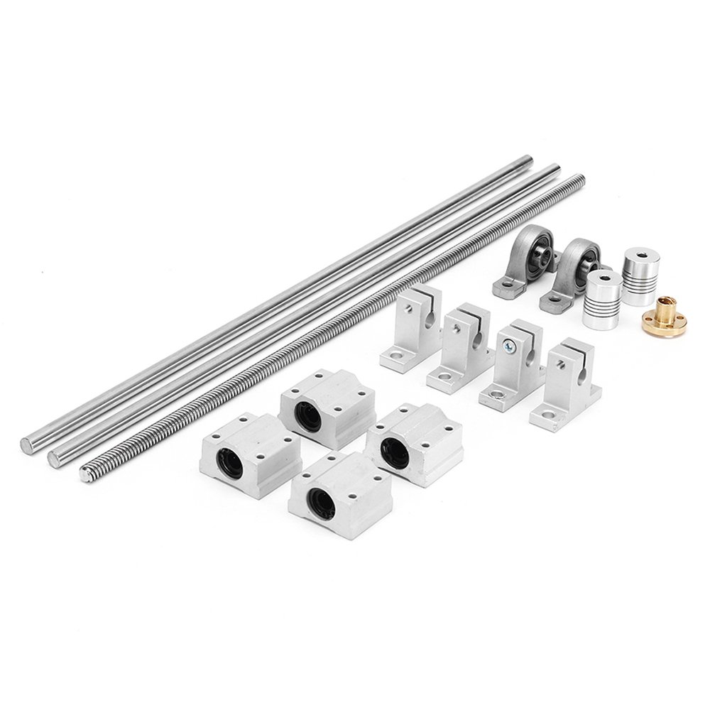 Machifit 15pcs 400mm Optical Axis Guide Bearing Housings Linear Rail Shaft Support Screws Set 2 Machifit 15pcs 400mm Optical Axis Guide Bearing Housings Linear Rail Shaft Support Screws Set - Image 2