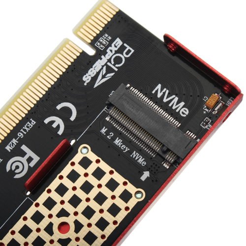 JEYI NVME M.2 PCI-E X16 2280 Expansion Card Gold Bar Aluminum Sheet Thermal Conductivity 5