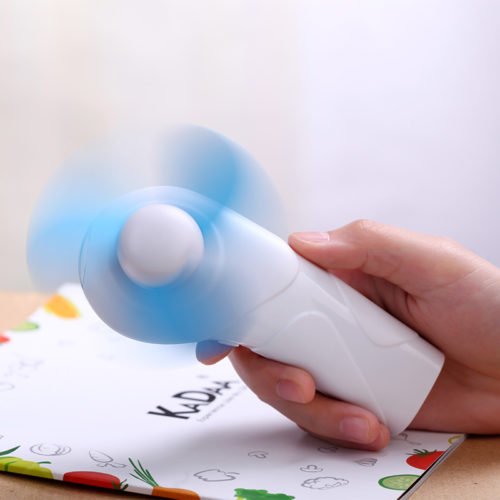 Summer Mini Cooling Fan Outdoor Camping Portable Hand-held Cool Fan with LED Light 9