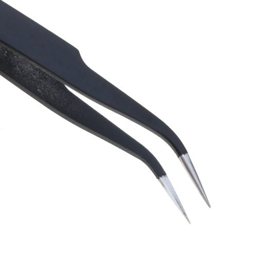 9 Pcs ESD Tweezer Anti-static Stainless Steel Precision Tweezers for Electronics Nail Beauty 8