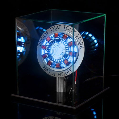 MK1 Aluminum Alloy Tony 1:1 Arc Reactor DIY Model Kit LED Chest Lamp USB Movie Props Gifts Science Toy 8