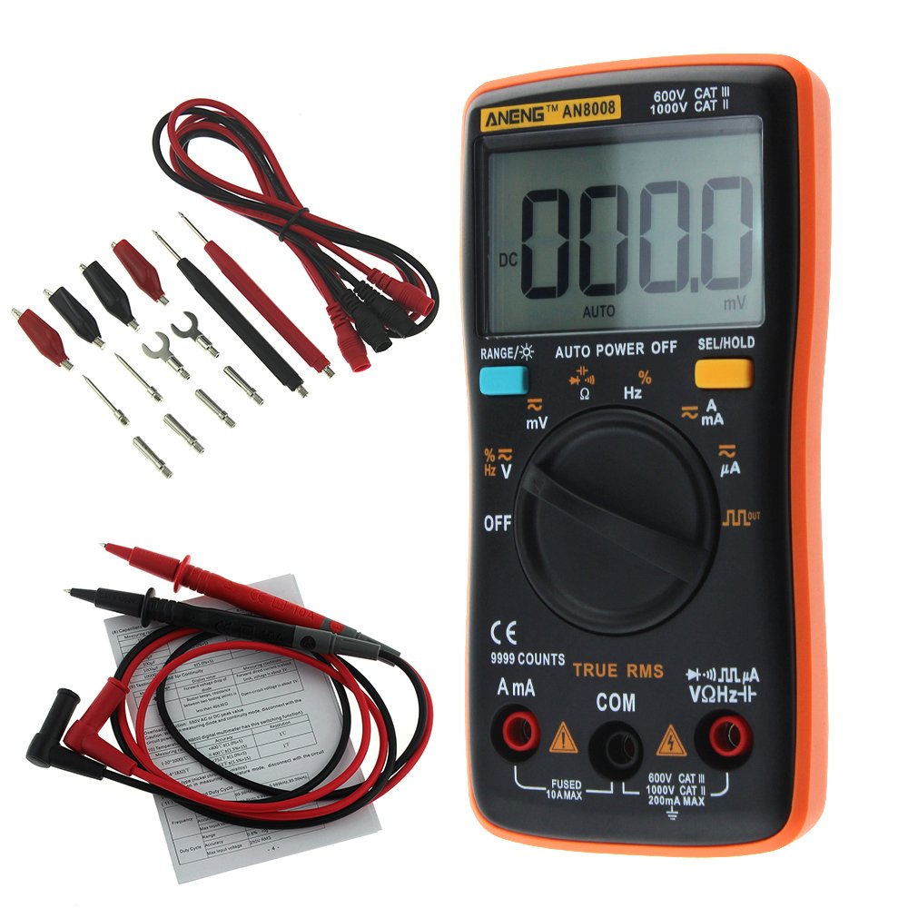 ANENG AN8008 True RMS Wave Output Digital Multimeter 9999 Counts Backlight AC DC Current Voltage Res 2 ANENG AN8008 True RMS Wave Output Digital Multimeter 9999 Counts Backlight AC DC Current Voltage Res - Image 2