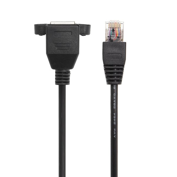 0.3-3m RJ45 Cable Male to Female Screw Panel Mount Ethernet LAN Network Extension Cable 2 0.3-3m RJ45 Cable Male to Female Screw Panel Mount Ethernet LAN Network Extension Cable - Image 2