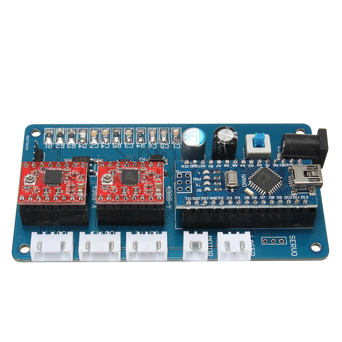 2 Axis GRBL Control Panel Board For DIY Laser Engraving Machine Benbox USB Stepper Driver Board 1