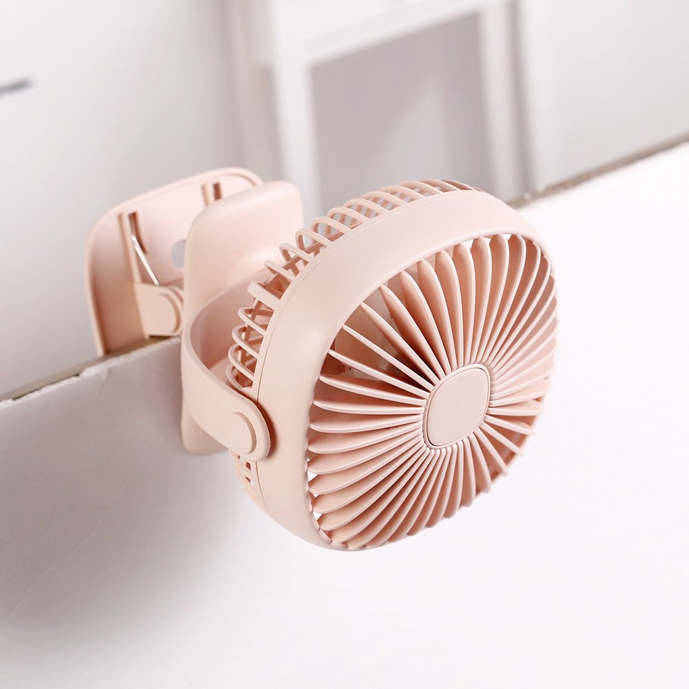 Loskii HF-201 Mini Electronic Desktop Clamp Design LED Night Light USB Rechargeable Silent 3 Grade Adjustment Fan 6 Loskii HF-201 Mini Electronic Desktop Clamp Design LED Night Light USB Rechargeable Silent 3 Grade Adjustment Fan - Image 6