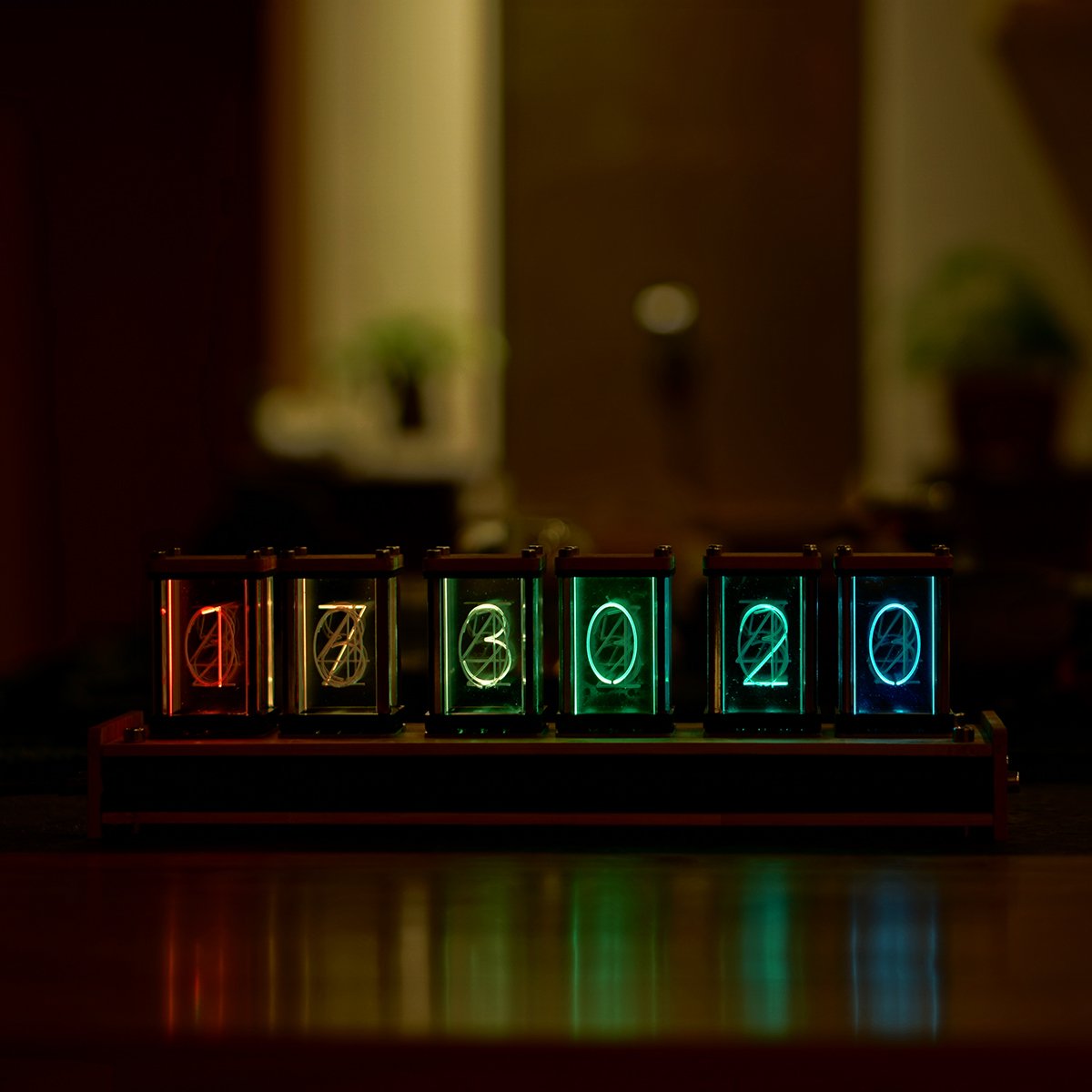 EleksMaker® EleksTube Bamboo 6-Bit Kit Time Electronic LED Luminous Glow Tube Clock Time Flies Lapse 9 EleksMaker® EleksTube Bamboo 6-Bit Kit Time Electronic LED Luminous Glow Tube Clock Time Flies Lapse - Image 9