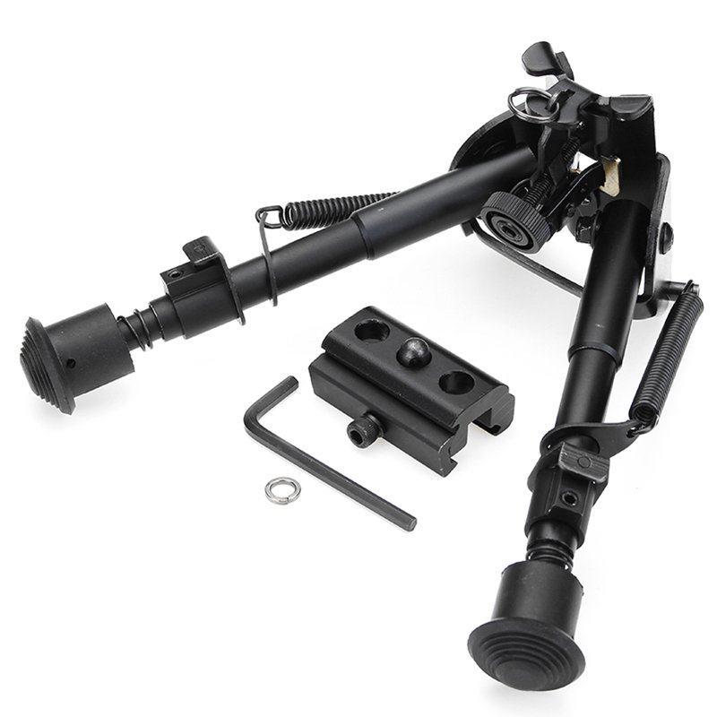 Adjustable Tactical Bipod 6-9 inches Spring Loaded Sling Swivel Notch Leg Stud Mount 2 Adjustable Tactical Bipod 6-9 inches Spring Loaded Sling Swivel Notch Leg Stud Mount - Image 2