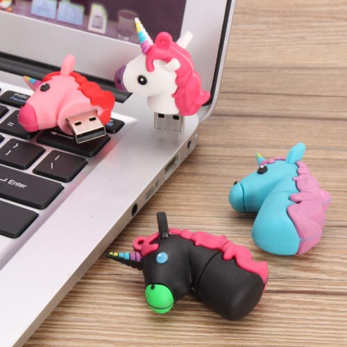 16G 32G Cute Horse USB 2.0 Flash Drives USB Memory Stick Cartoon Pen Drive 4