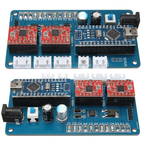 2 Axis GRBL Control Panel Board For DIY Laser Engraving Machine Benbox USB Stepper Driver Board 7