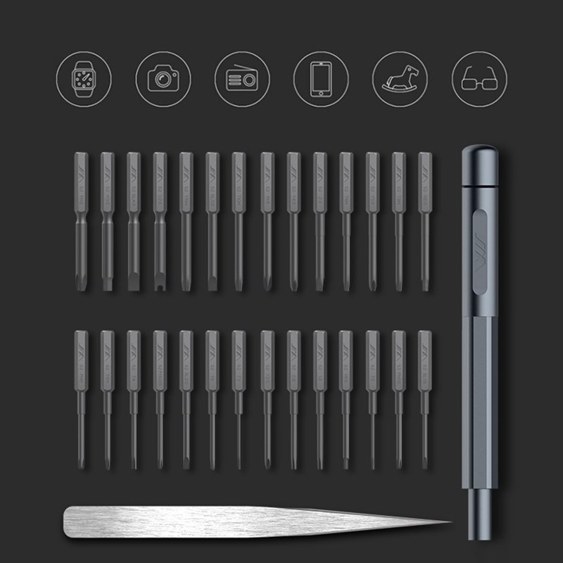 JIMI® 30 IN 1 Multi-purpose Precision Screwdrivers Kit Repair Tool DIY Screw Driver Set w/ Tweezers 7 JIMI® 30 IN 1 Multi-purpose Precision Screwdrivers Kit Repair Tool DIY Screw Driver Set w/ Tweezers - Image 7
