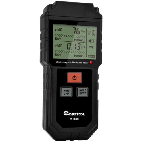 MUSTOOL MT525 Electromagnetic Radiation Tester Electric Field & Magnetic Field Dosimeter Tester Sound and Light Alarm 3