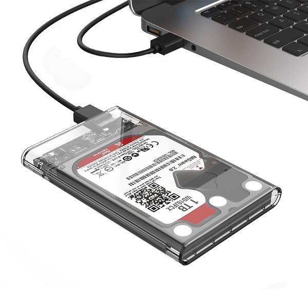 ORICO 2139U3-CR 2.5 inch Transparent USB3.0 HDD Hard Drive Enclosure Storage Case 2