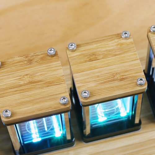 EleksMaker® EleksTube Bamboo 6-Bit Kit Time Electronic LED Luminous Glow Tube Clock Time Flies Lapse 7