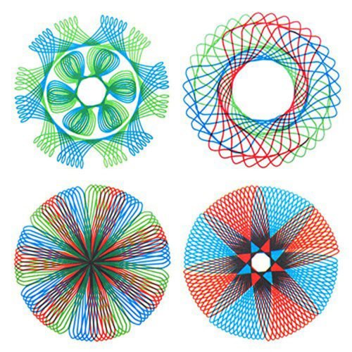 Original Spirograph Design Set Geometric Drawing Ruler Kids Spiral Art Craft Creation Education Toy 10