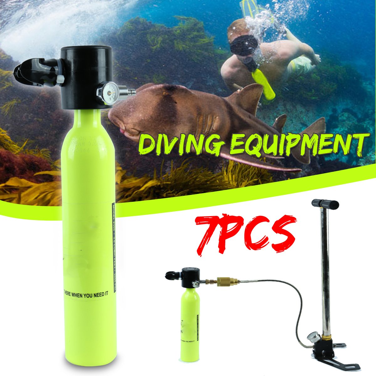7pcs mini scuba diving tank portable spare air freedom breath underwater set 5 10min 2 12 7pcs mini scuba diving tank portable spare air freedom breath underwater set 5 10min 2 - Image 12