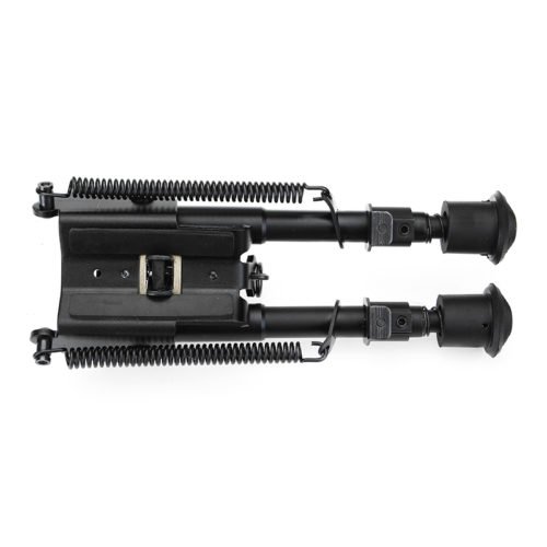 Adjustable Tactical Bipod 6-9 inches Spring Loaded Sling Swivel Notch Leg Stud Mount 9