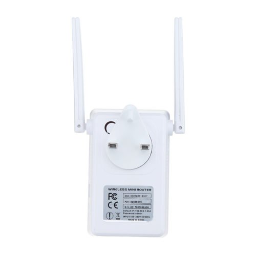 300Mbps 802.11 Dual Antennas Wireless Wifi Range Repeater Booster AP Router UK Plug 3