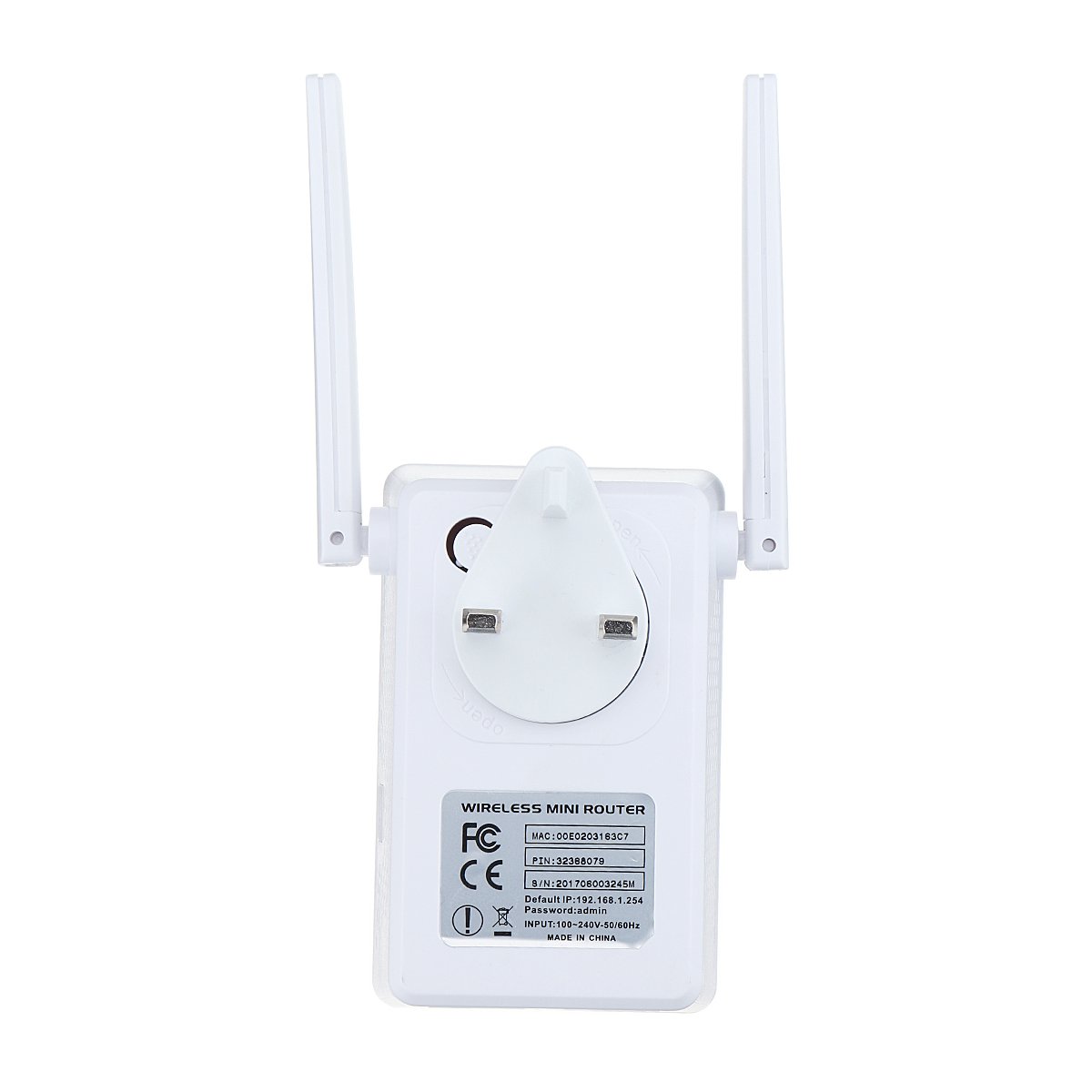 300Mbps 802.11 Dual Antennas Wireless Wifi Range Repeater Booster AP Router UK Plug 3 300Mbps 802.11 Dual Antennas Wireless Wifi Range Repeater Booster AP Router UK Plug - Image 3