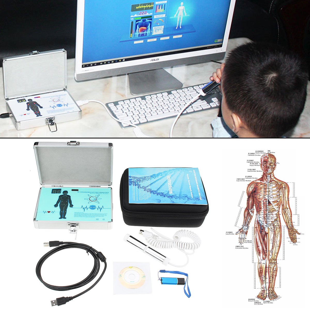 English Spanish Quantum Magnetic Resonance Health Body Analyzer Newest Generation 2 English Spanish Quantum Magnetic Resonance Health Body Analyzer Newest Generation - Image 2