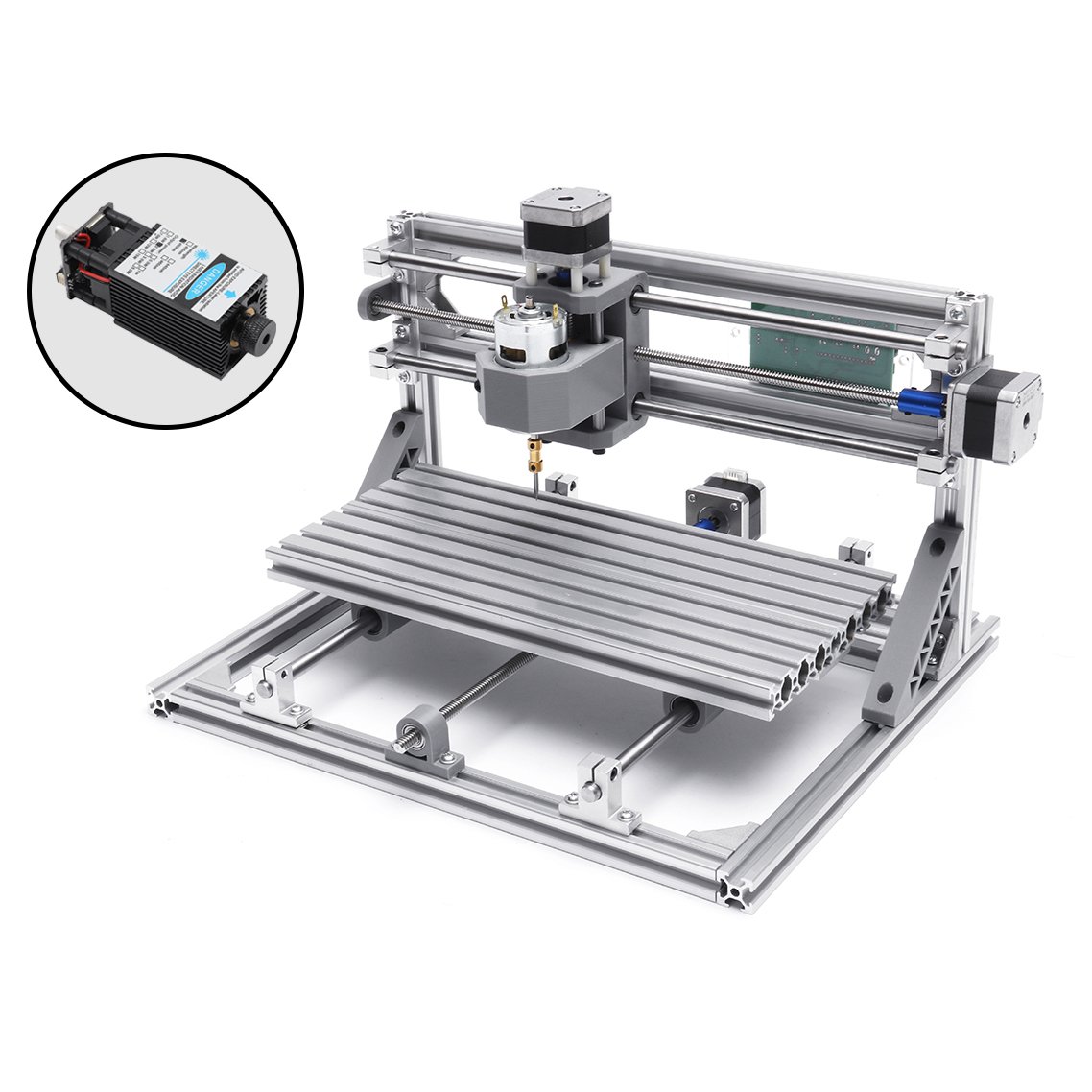 3018 3 Axis Mini DIY CNC Router w/ 2500mW Laser Module Wood Engraving Cutting Milling Engraver Machine 1