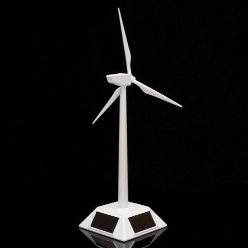 Plastic Solar Powered Windmill Wind Mill Turbine Teaching Tool & Desktop Display Tray Holder 3
