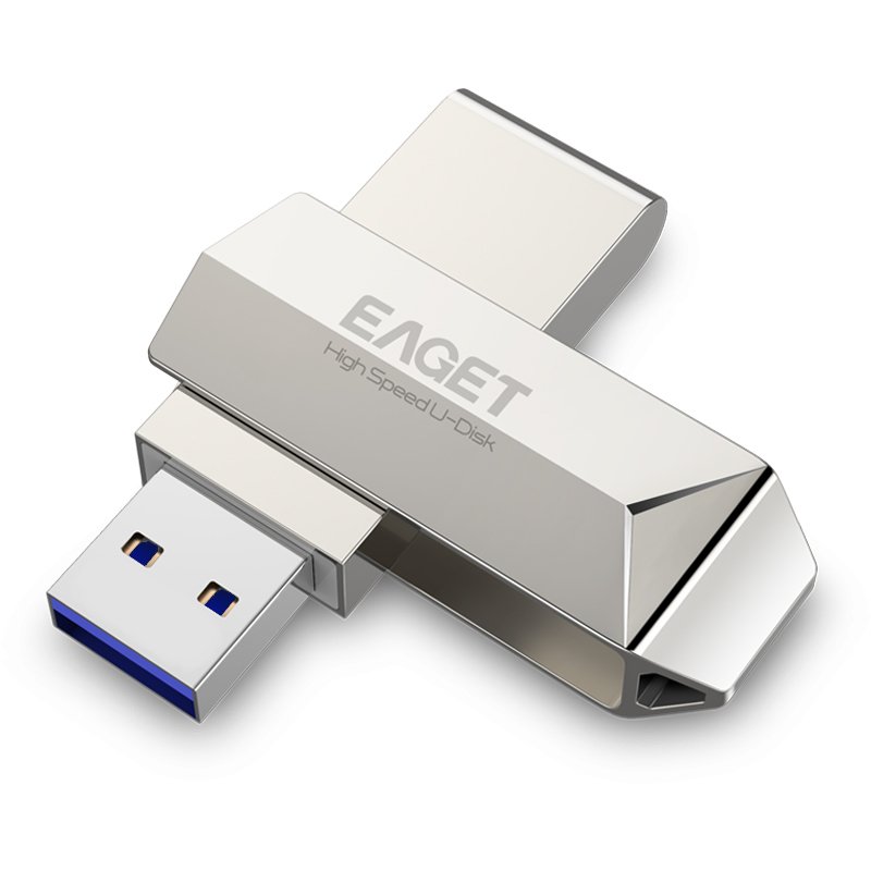 Eaget F70 USB 3.0 128GB Metal USB Flash Drive U Disk Pen Drive 360 Degree Rotation 1
