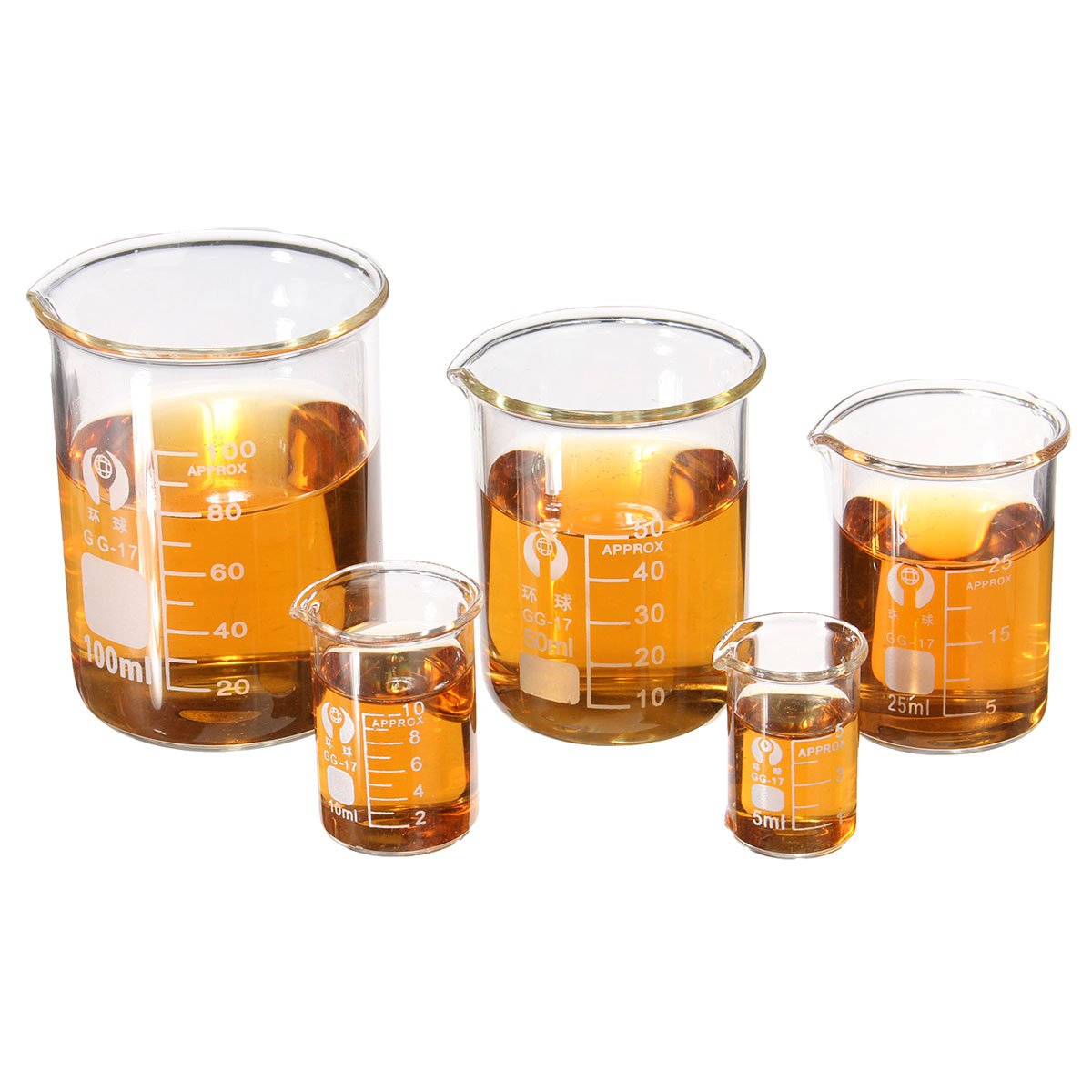 5Pcs 5ml 10ml 25ml 50ml 100ml Beaker Set Graduated Borosilicate Glass Beaker Volumetric Measuring Laboratory Glassware 10 5Pcs 5ml 10ml 25ml 50ml 100ml Beaker Set Graduated Borosilicate Glass Beaker Volumetric Measuring Laboratory Glassware - Image 10
