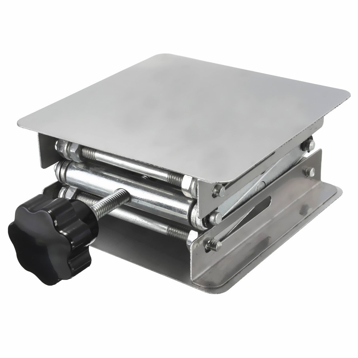 4 x 4" Stainless Steel Lifting Platform Lab Stand Laboratory Manual Lift Riser Lifter 100x100x150mm 3 4 x 4" Stainless Steel Lifting Platform Lab Stand Laboratory Manual Lift Riser Lifter 100x100x150mm - Image 3
