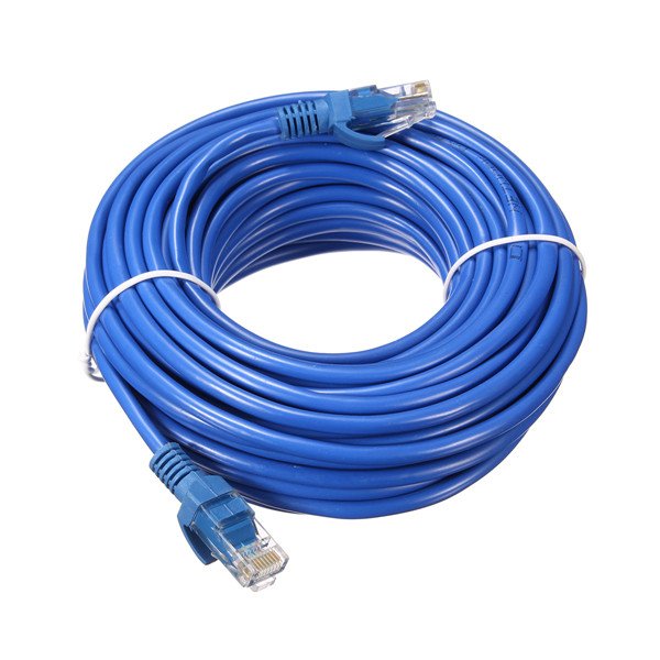 11m Blue Cat5 RJ45 Ethernet Cable For Cat5e Cat5 RJ45 Internet Network LAN Cable Connector 2